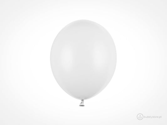 Balões Branco (23cm) - Bubbly