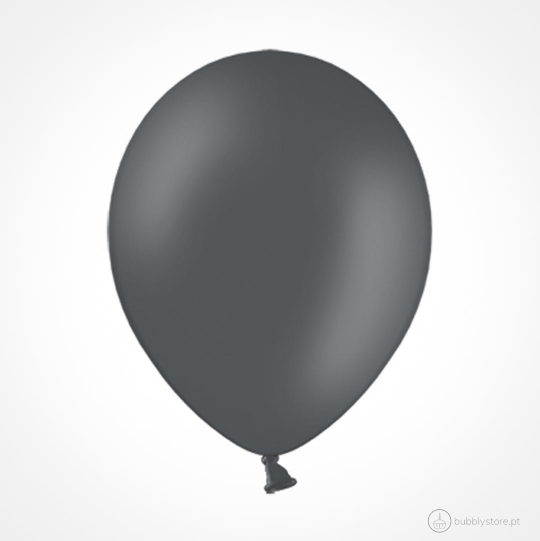 Balões Cinza Escuro (30cm) - Bubbly