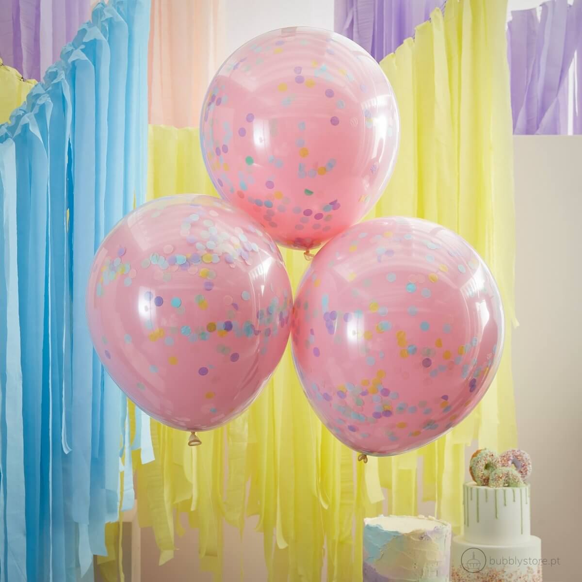 Balões Confetis Coloridos - Bubbly
