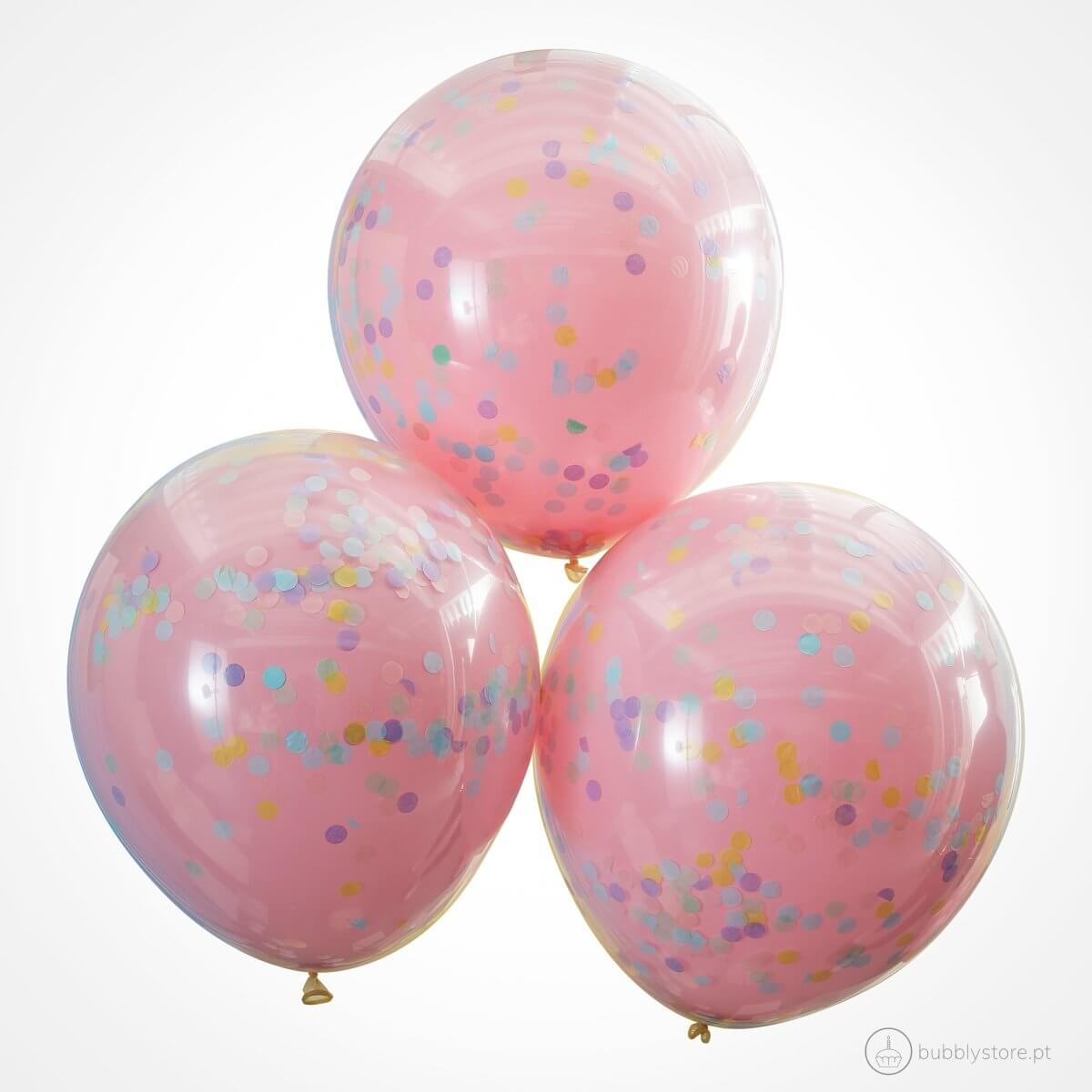 Balões Confetis Coloridos - Bubbly