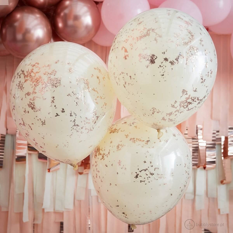 Balões Confetis Creme