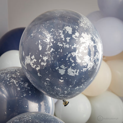 Balões Confetis Prateados - Bubbly