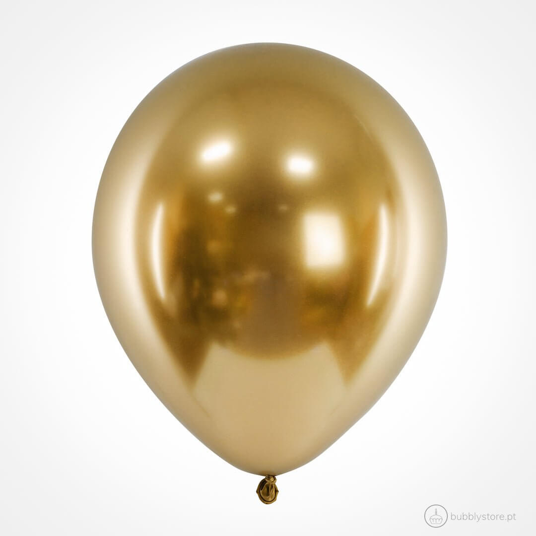 Balões Dourado Brilhante (30cm) - Bubbly