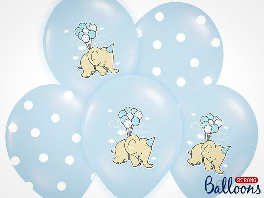 Balões de latex azul com 30 centímetros de diâmetro para decoração de festa aniversário infantil / menino. 