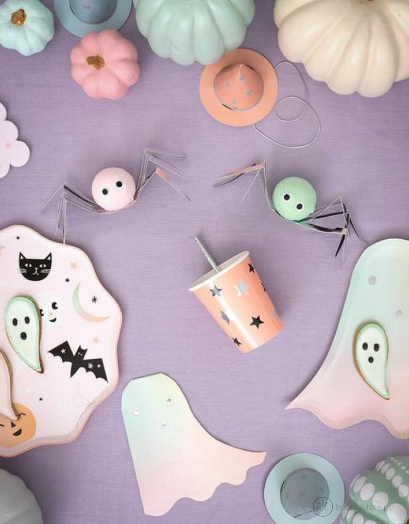 Pastel Halloween Plates